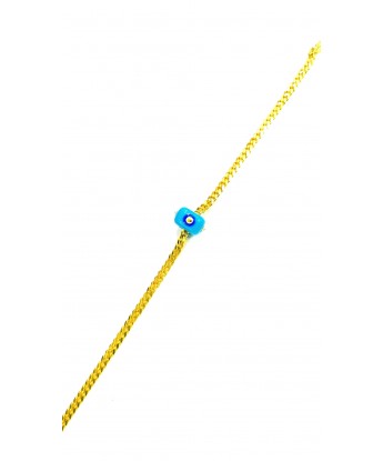 Mavi Boncuklu Zincir Bileklik